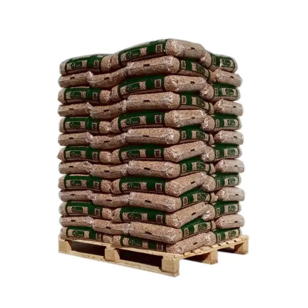 DS Energies Holzpellets ENplus A1 DINplus 975 kg Palette 65x15 kg 6 mm Nadelholz Heizwert >4,9 kWh/kg