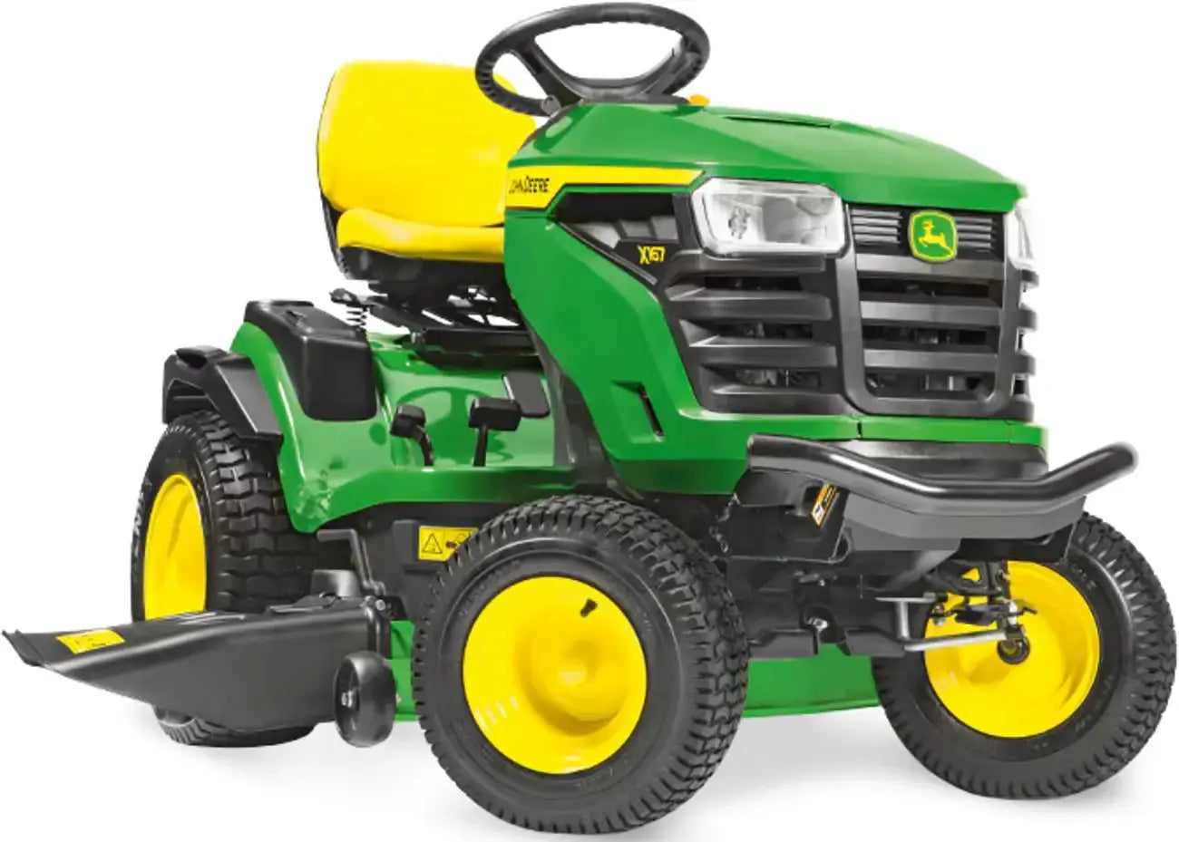 John Deere X167 Rasentraktor 122 cm Schnittbreite 22 PS V-Twin Motor Hydrostat Aufsitzmäher Seitenauswurf