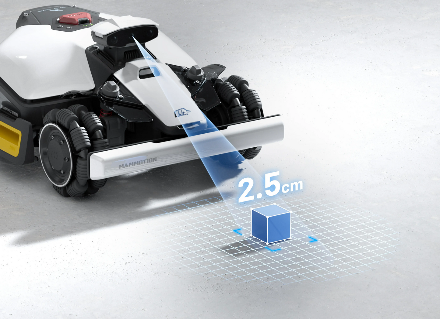 Mammotion LUBA Mini 2 AWD 1000 Mähroboter Allrad ohne Begrenzungskabel mit Kantenschneider bis 1000 m²