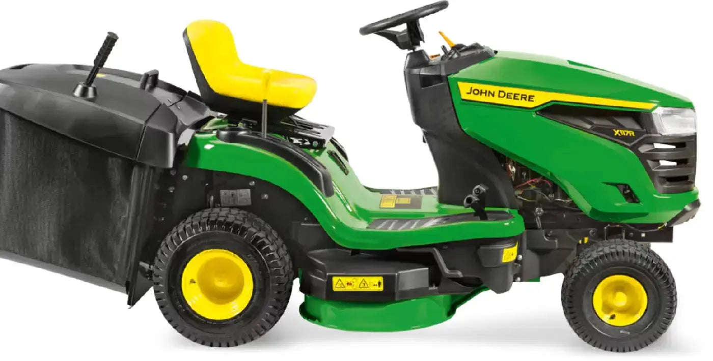 John Deere X117R Rasentraktor 92 cm Schnittbreite 17,5 PS Briggs & Stratton Motor Hydrostat 300 L Fangkorb Aufsitzmäher