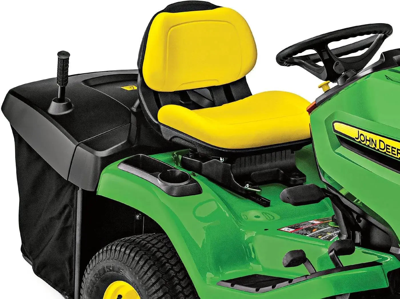 Rasentraktor 107 cm Schnittbreite 19,1 PS Kawasaki V-Twin Motor Hydrostat 300 L Fangkorb Mulchkit Aufsitzmäher