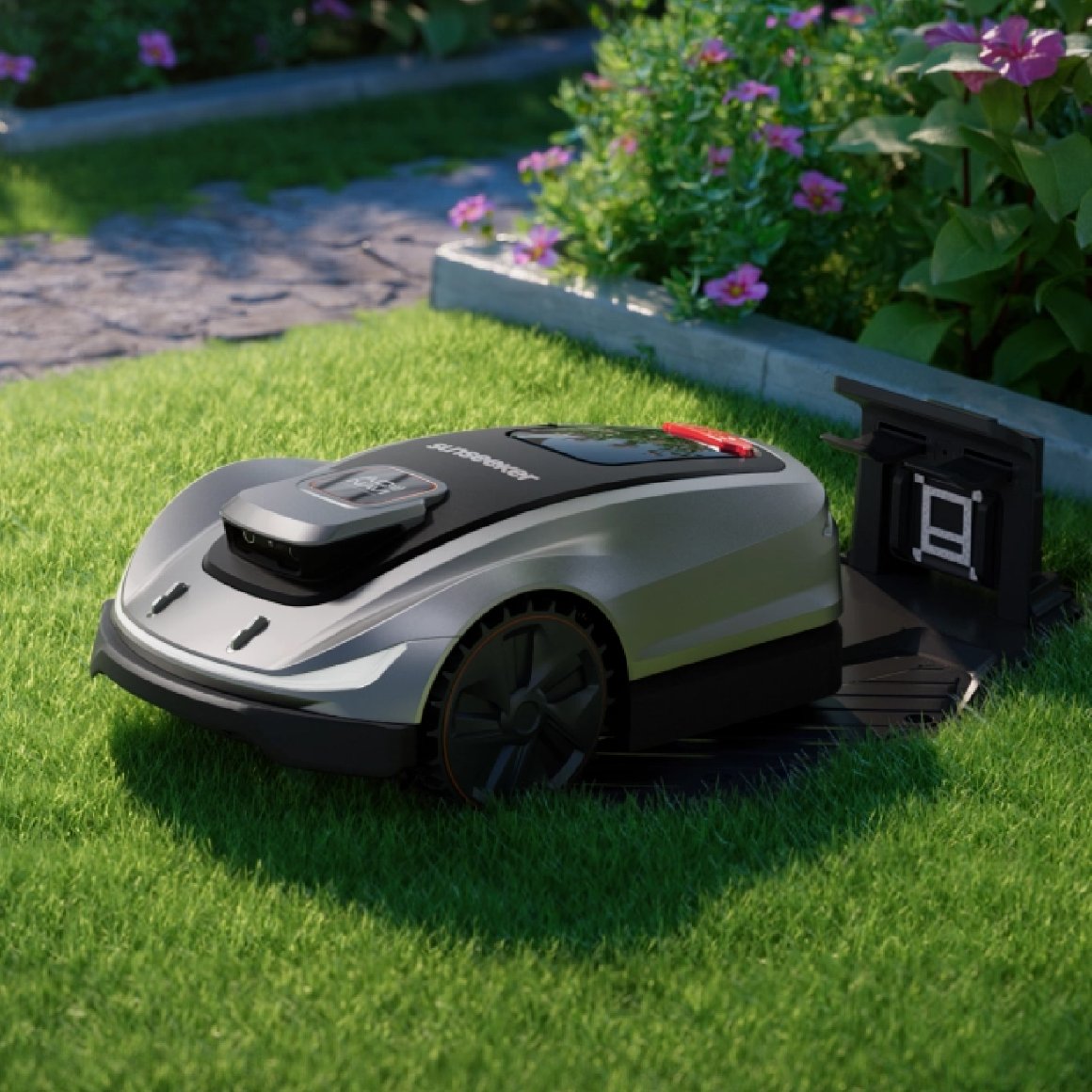 Sunseeker kabelloser Mähroboter Elite X5 - für große Rasenflächen mit Allradantrieb